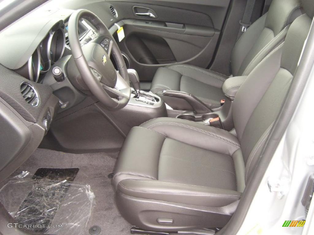 Jet Black Leather Interior 2011 Chevrolet Cruze LT Photo #48339916