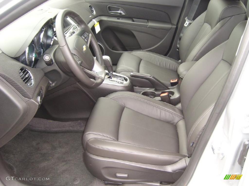 Jet Black Leather Interior 2011 Chevrolet Cruze LT/RS Photo #48339979