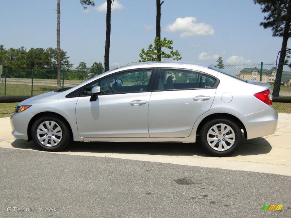 Alabaster Silver Metallic 2012 Honda Civic LX Sedan Exterior Photo #48340048