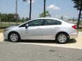 Alabaster Silver Metallic 2012 Honda Civic LX Sedan Exterior