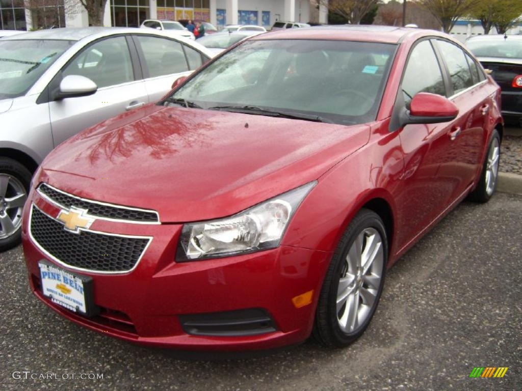 Crystal Red Metallic Tintcoat 2011 Chevrolet Cruze LTZ Exterior Photo #48341137