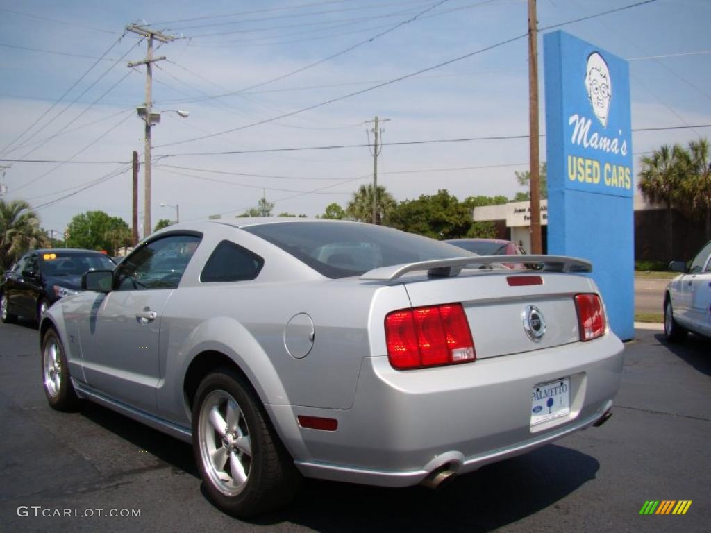 2007 Mustang GT Premium Coupe - Satin Silver Metallic / Dark Charcoal photo #6