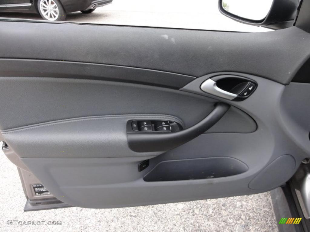 2005 Saab 9-3 Linear Sport Sedan Slate Gray Door Panel Photo #48343000