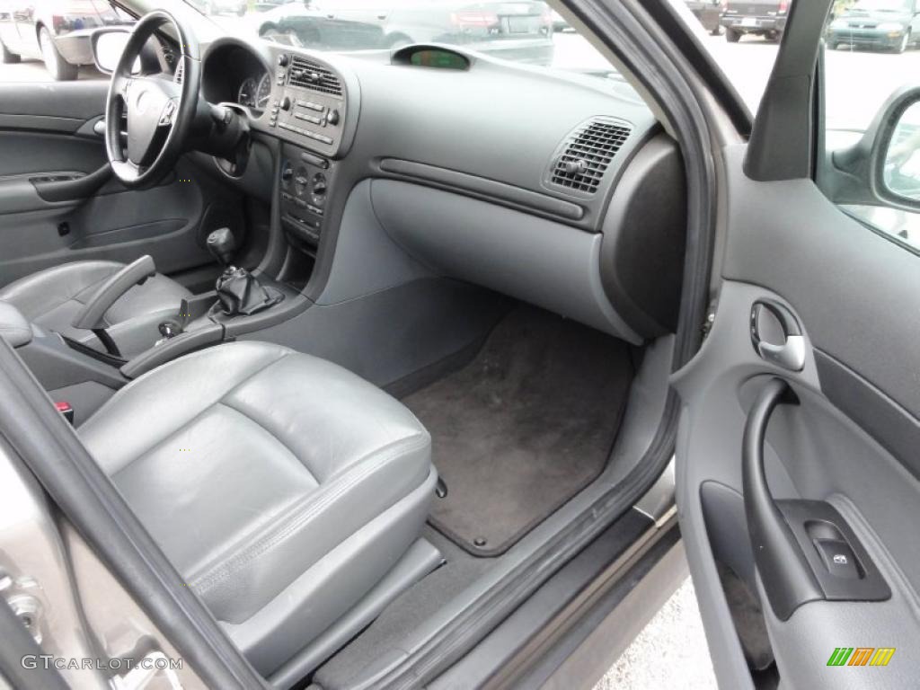 Slate Gray Interior 2005 Saab 9-3 Linear Sport Sedan Photo #48343060