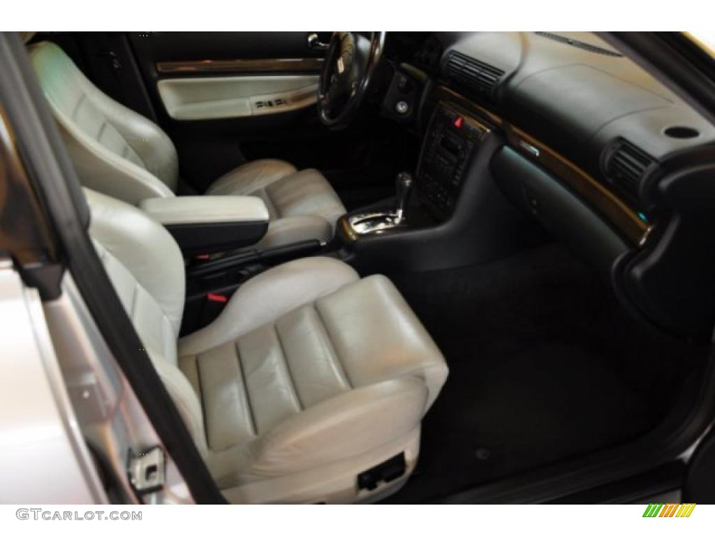 Onyx/Silver Interior 2001 Audi S4 2.7T quattro Sedan Photo #48343210