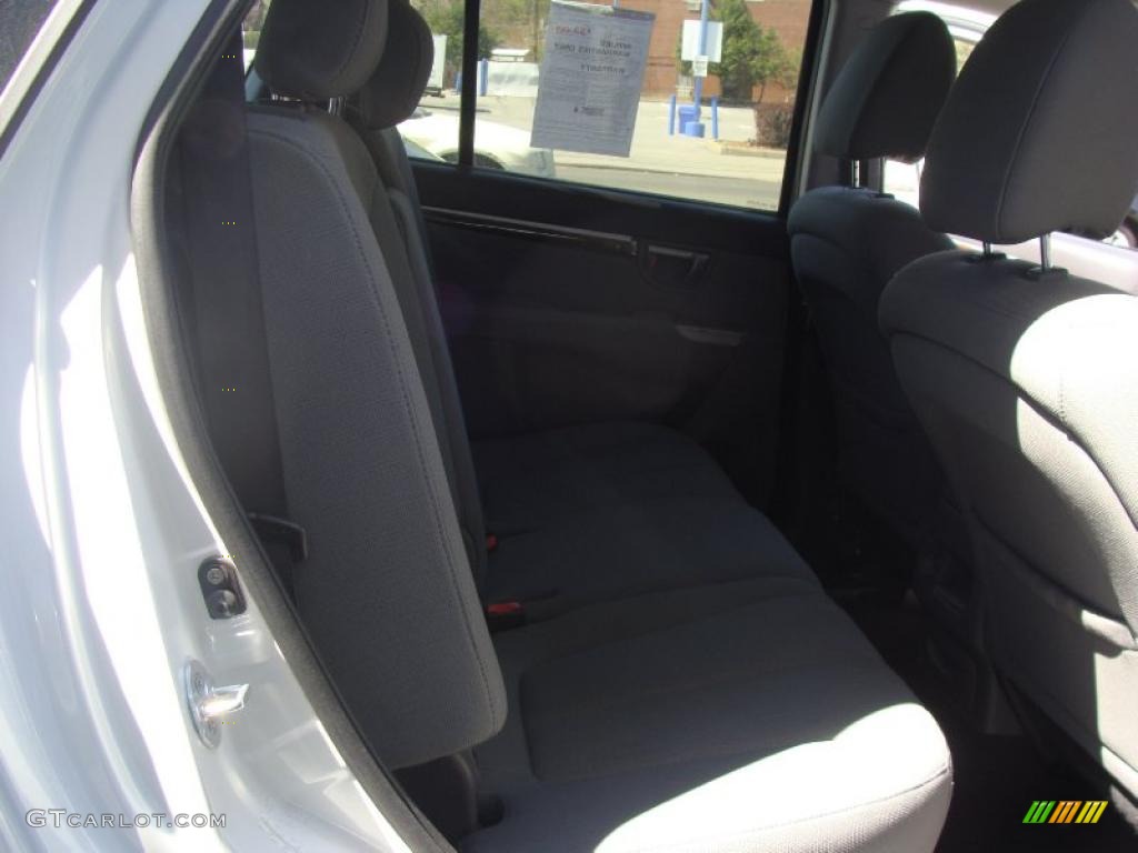 2010 Santa Fe GLS 4WD - Pearl White / Gray photo #16