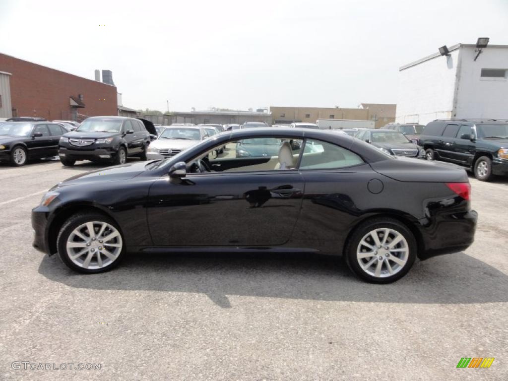 Obsidian Black 2010 Lexus IS 250C Convertible Exterior Photo #48344293