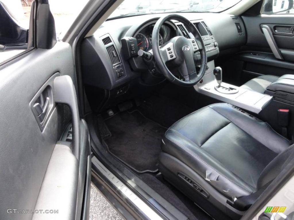 Graphite Black Interior 2003 Infiniti FX 35 AWD Photo #48346189