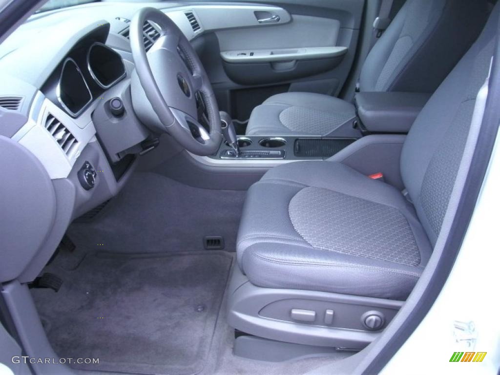 Dark Gray/Light Gray Interior 2011 Chevrolet Traverse LT AWD Photo #48349582