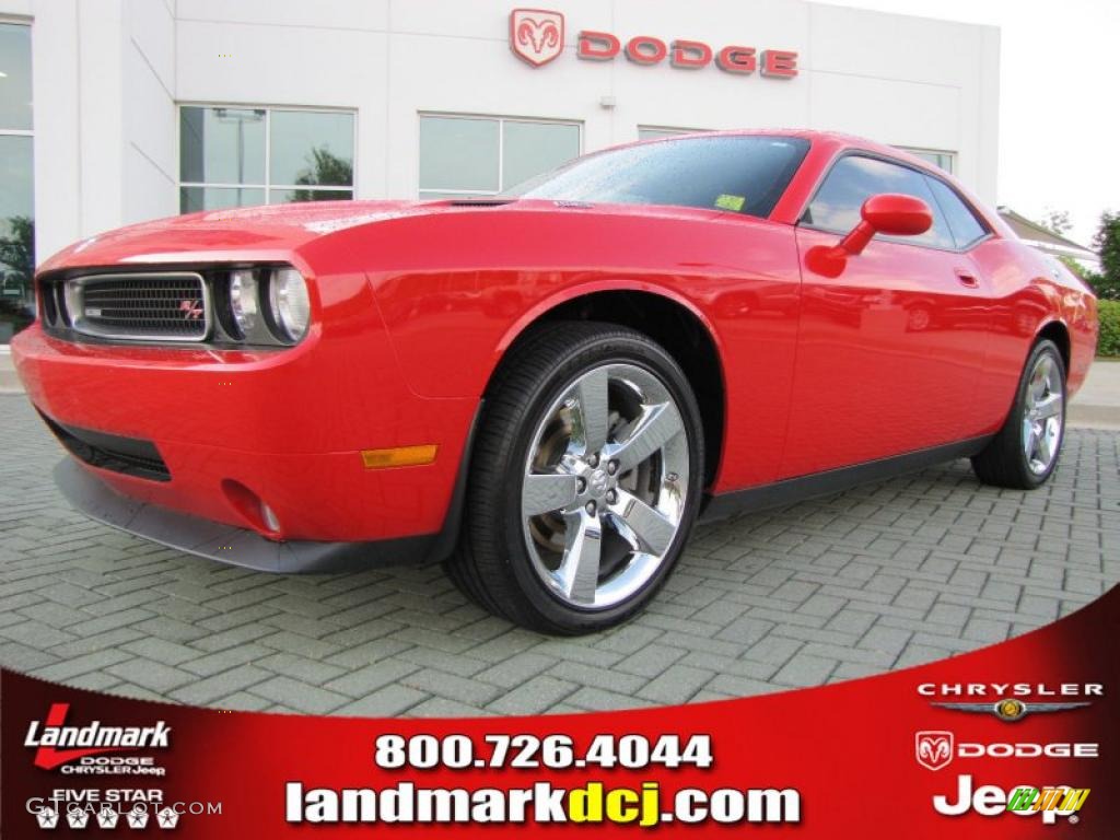 Inferno Red Crystal Pearl Coat Dodge Challenger