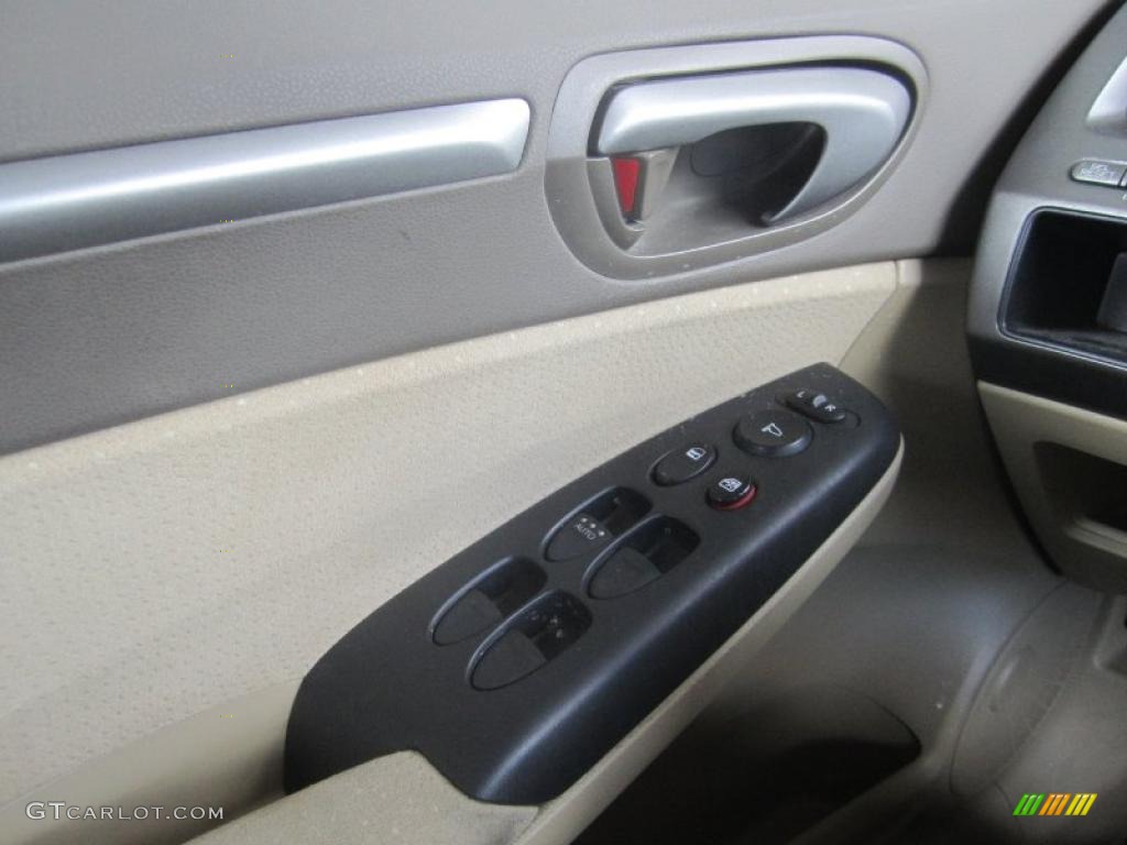 2007 Civic Hybrid Sedan - Galaxy Gray Metallic / Ivory photo #22