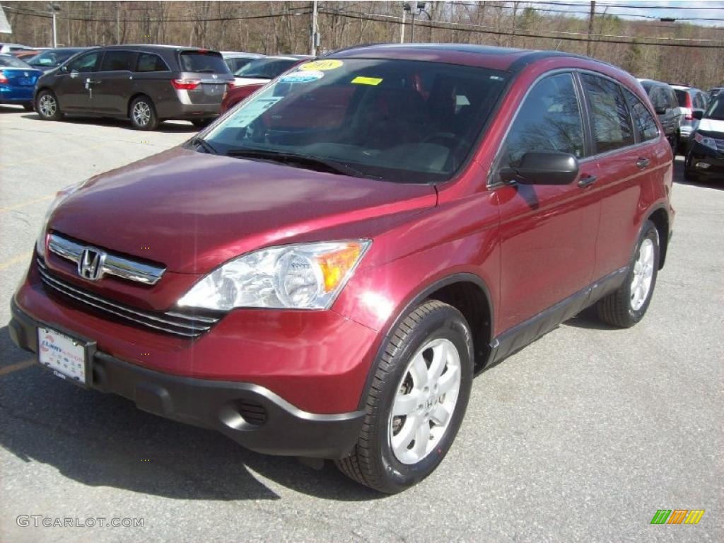 2008 CR-V EX 4WD - Tango Red Pearl / Gray photo #26