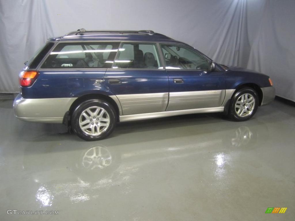 2003 Outback Wagon - Mystic Blue Pearl / Gray photo #13