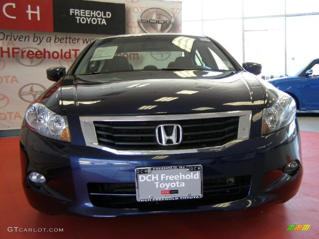 2008 Accord EX-L V6 Sedan - Royal Blue Pearl / Gray photo #2