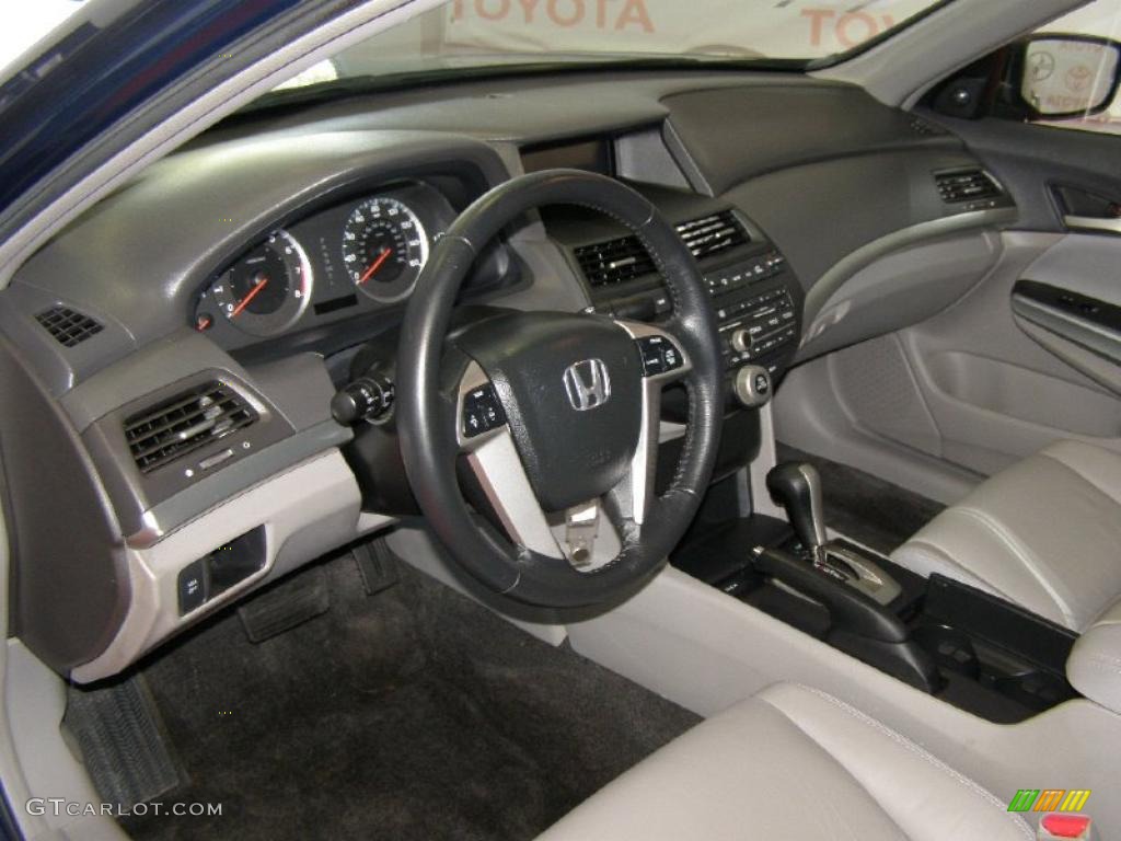 2008 Accord EX-L V6 Sedan - Royal Blue Pearl / Gray photo #14