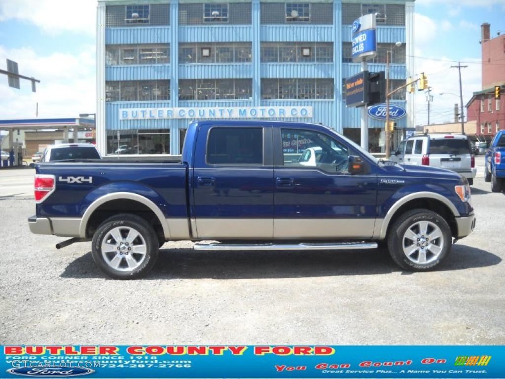2010 F150 Lariat SuperCrew 4x4 - Ingot Silver Metallic / Black photo #1