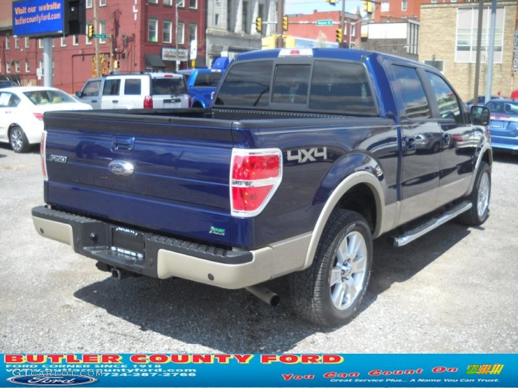 2010 F150 Lariat SuperCrew 4x4 - Ingot Silver Metallic / Black photo #2