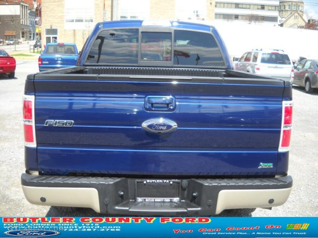 2010 F150 Lariat SuperCrew 4x4 - Ingot Silver Metallic / Black photo #3