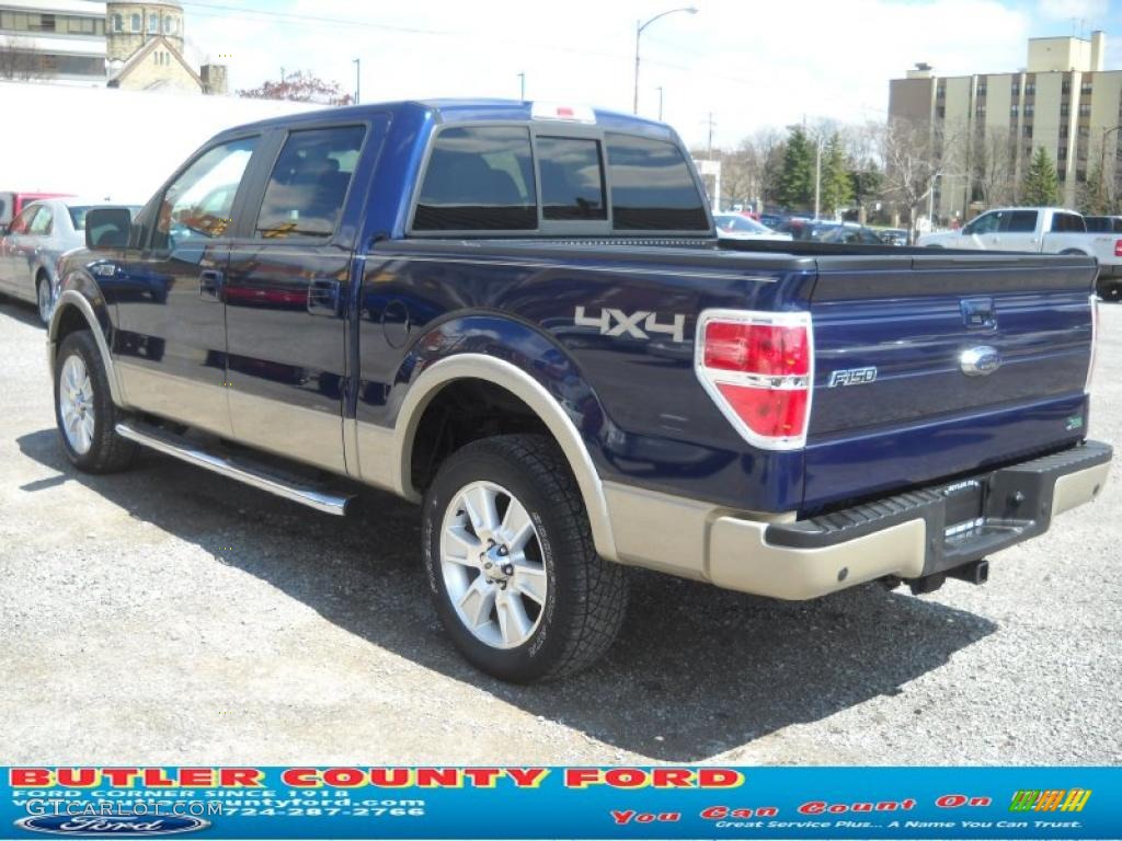 2010 F150 Lariat SuperCrew 4x4 - Ingot Silver Metallic / Black photo #4