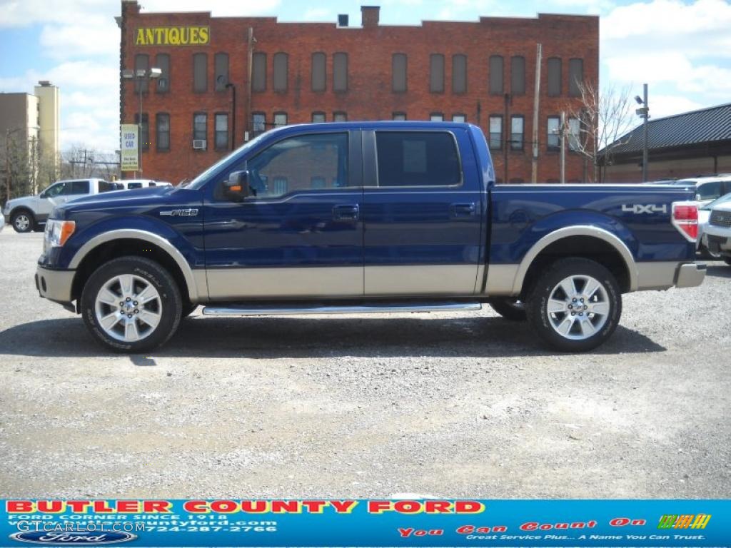 2010 F150 Lariat SuperCrew 4x4 - Ingot Silver Metallic / Black photo #5