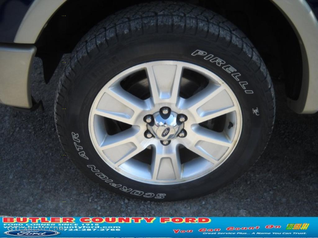 2010 F150 Lariat SuperCrew 4x4 - Ingot Silver Metallic / Black photo #17