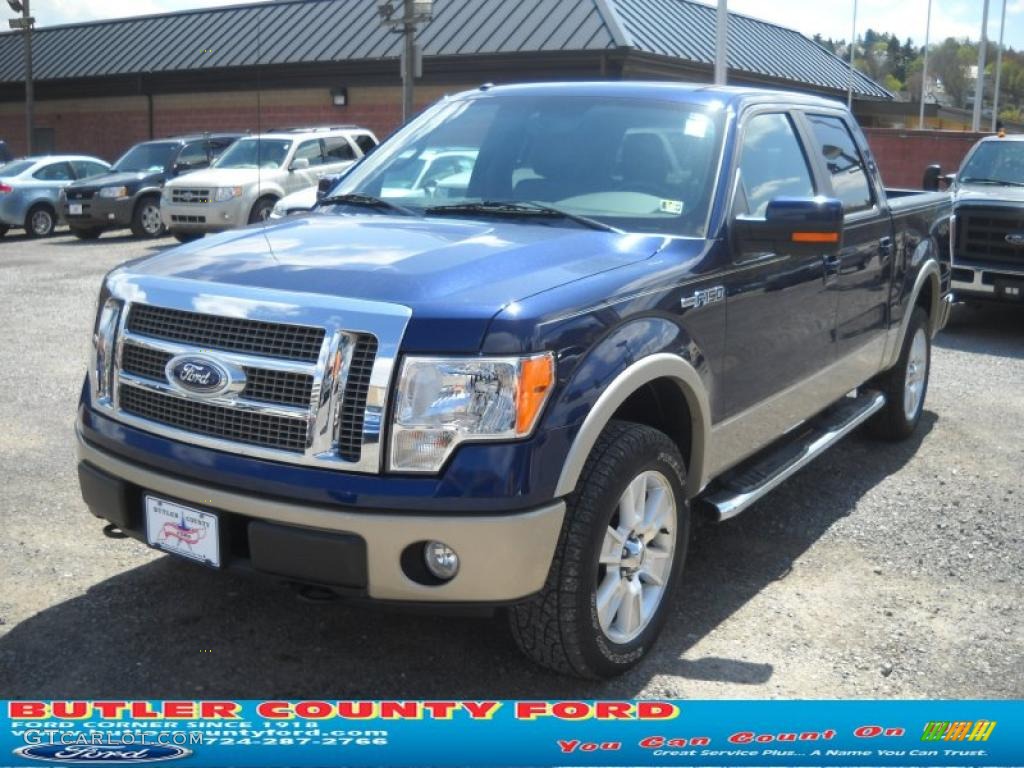 2010 F150 Lariat SuperCrew 4x4 - Ingot Silver Metallic / Black photo #18