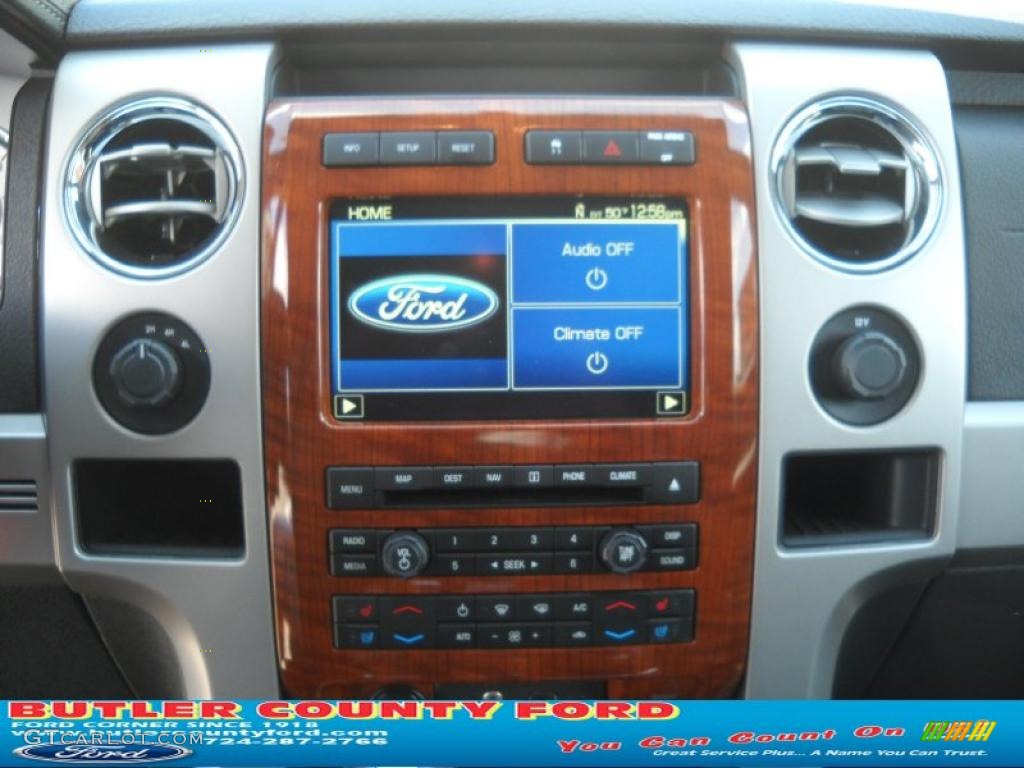 2010 F150 Lariat SuperCrew 4x4 - Ingot Silver Metallic / Black photo #22