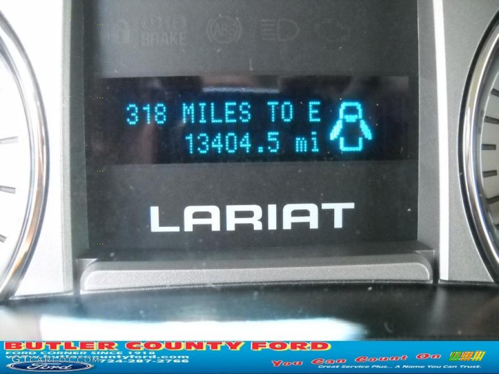 2010 F150 Lariat SuperCrew 4x4 - Ingot Silver Metallic / Black photo #25