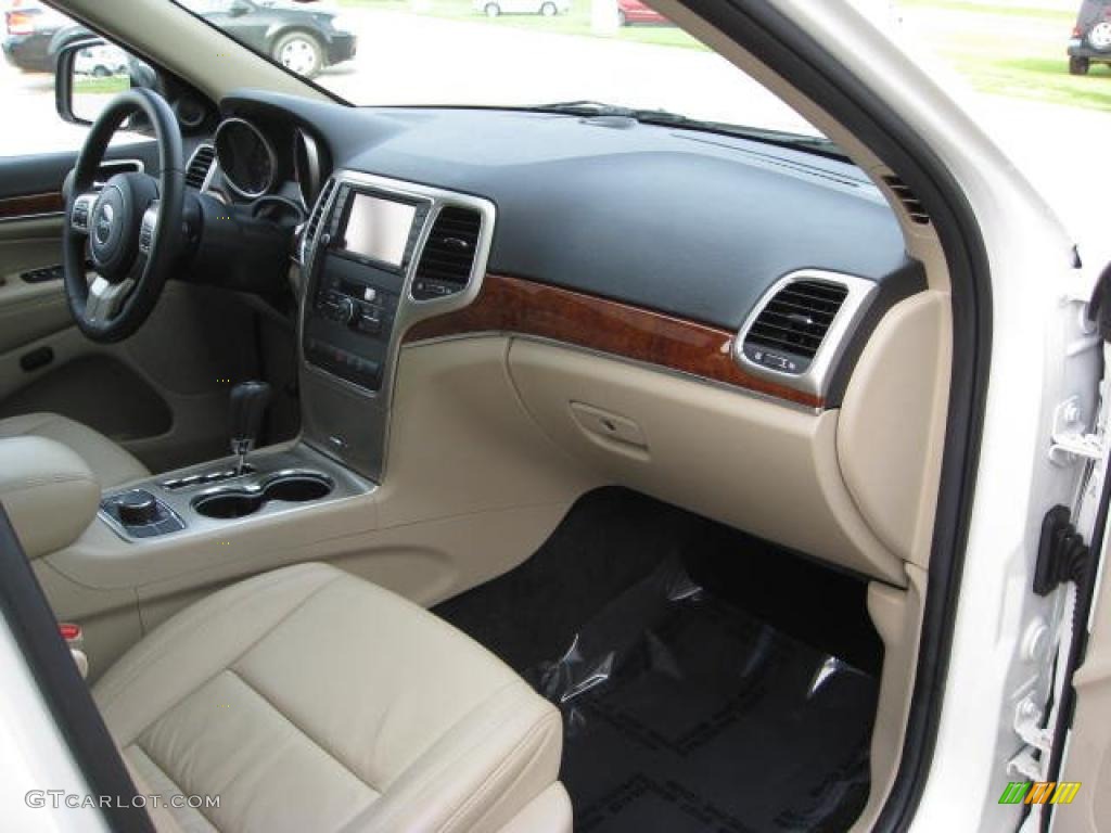 2011 Jeep Grand Cherokee Limited 4x4 Black/Light Frost Beige Dashboard Photo #48354763