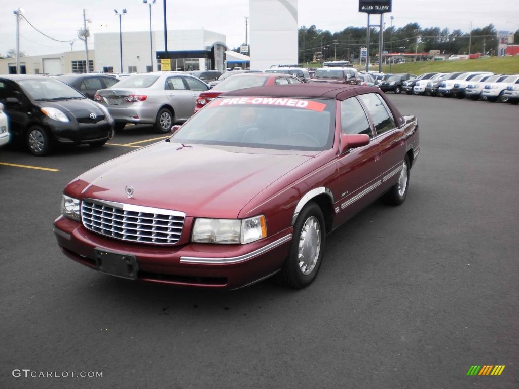 Crimson Pearl 1999 Cadillac DeVille Sedan Exterior Photo #48354937