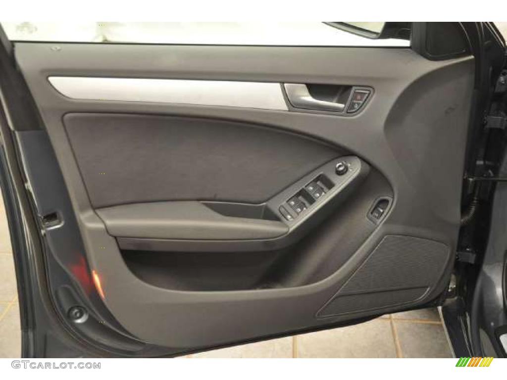 2009 Audi A4 2.0T Sedan Black Door Panel Photo #48354946