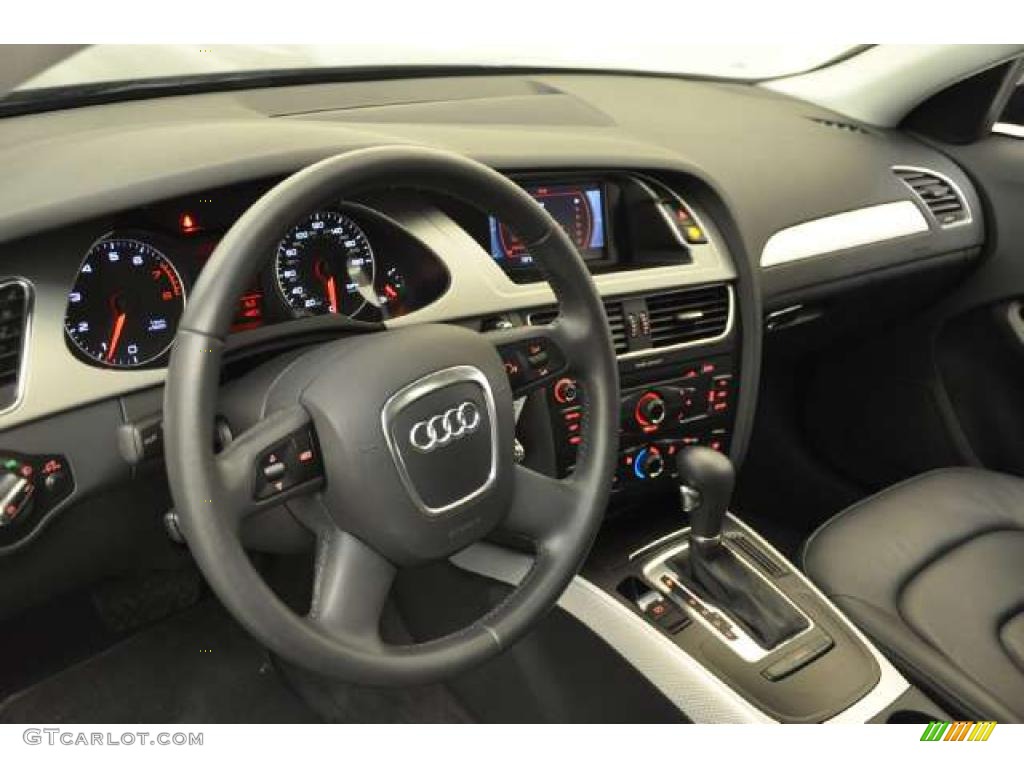 2009 Audi A4 2.0T Sedan Black Dashboard Photo #48355003