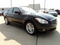 2012 Malbec Black Infiniti M Hybrid Sedan  photo #2