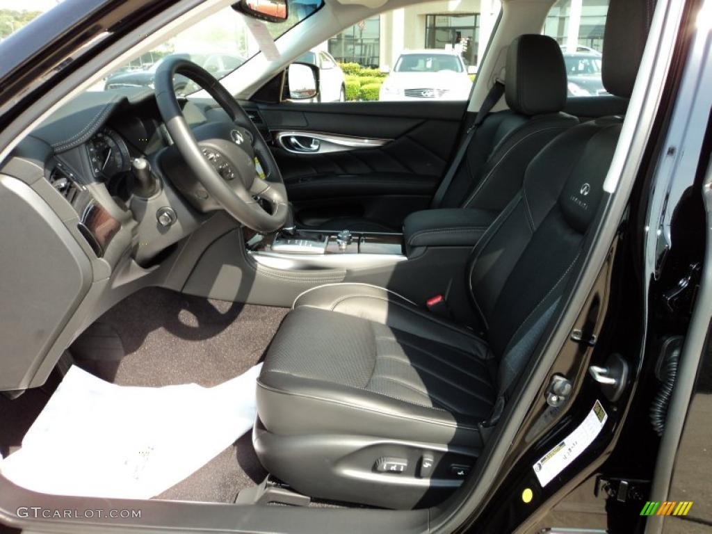 Graphite Interior 2012 Infiniti M Hybrid Sedan Photo #48355600