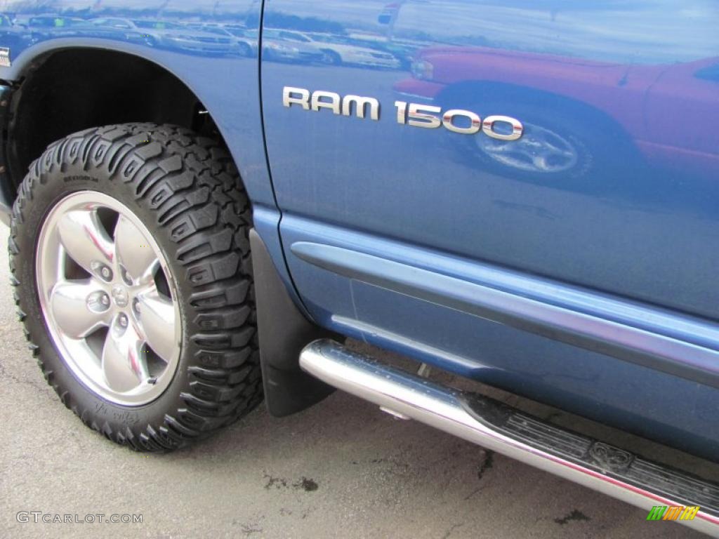 2004 Ram 1500 SLT Quad Cab 4x4 - Atlantic Blue Pearl / Dark Slate Gray photo #12