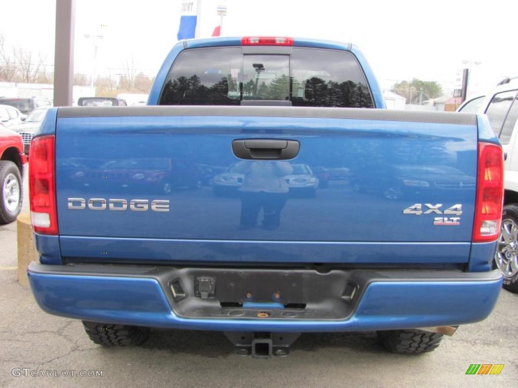 2004 Ram 1500 SLT Quad Cab 4x4 - Atlantic Blue Pearl / Dark Slate Gray photo #19