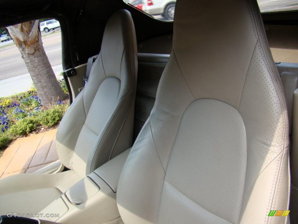 Parchment Interior 2003 Mazda MX-5 Miata LS Roadster Photo #48355972