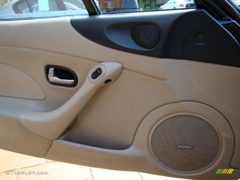 2003 Mazda MX-5 Miata LS Roadster Parchment Door Panel Photo #48356041