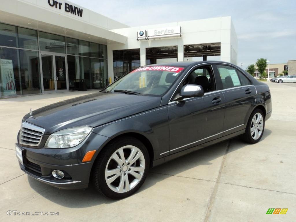 2008 C 300 Luxury - Steel Grey Metallic / Black photo #1