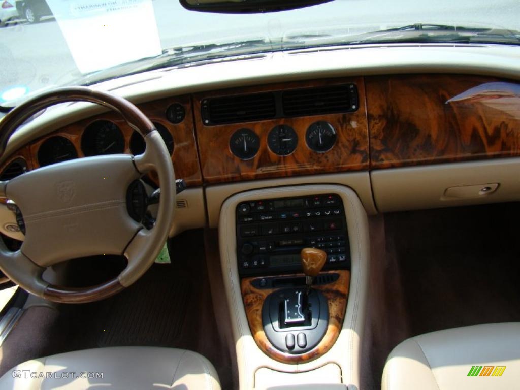 2002 Jaguar XK XK8 Convertible Oatmeal Dashboard Photo #48356524