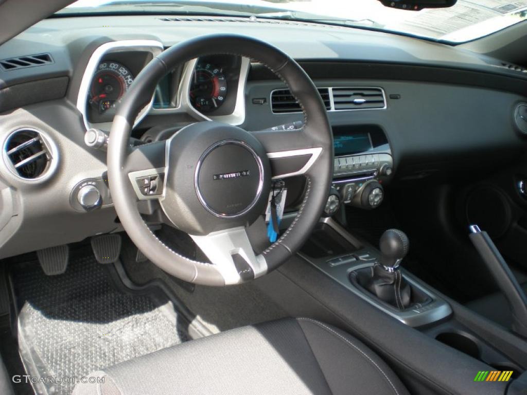 2011 Chevrolet Camaro SS/RS Coupe Black Steering Wheel Photo #48357055