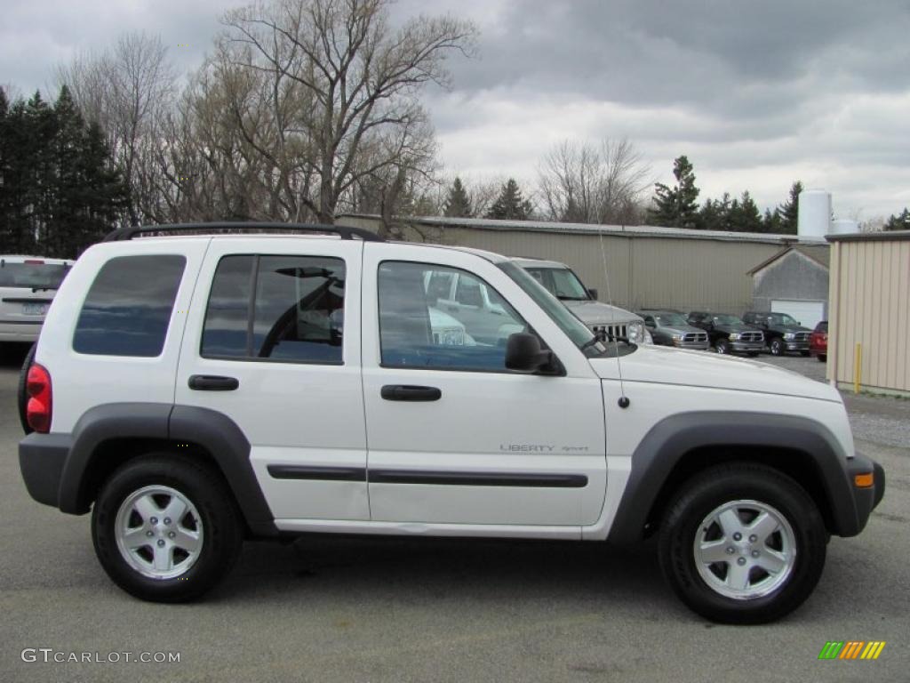 2003 Liberty Sport 4x4 - Stone White / Dark Slate Gray photo #4