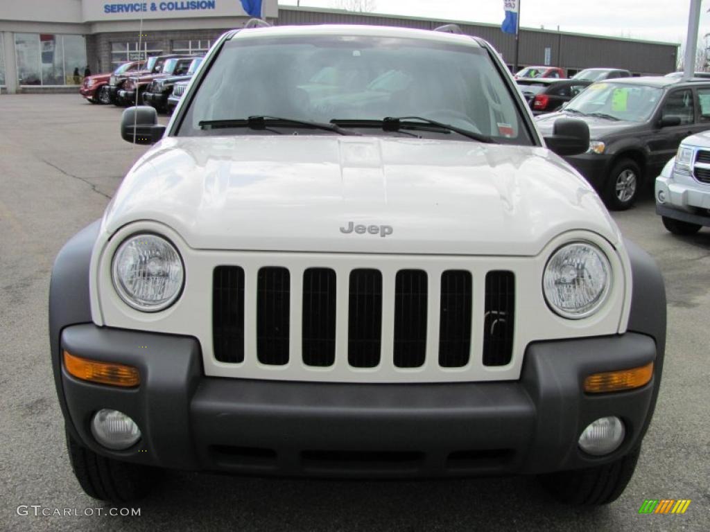 2003 Liberty Sport 4x4 - Stone White / Dark Slate Gray photo #19