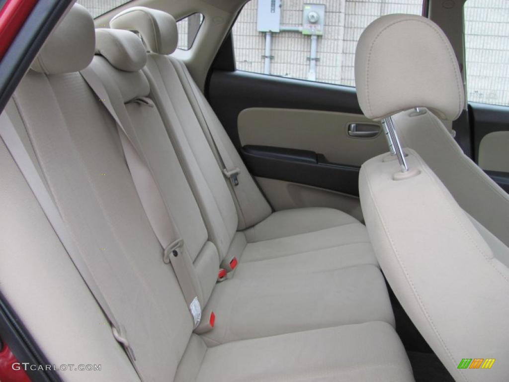 2009 Elantra GLS Sedan - Apple Red Pearl / Beige photo #18