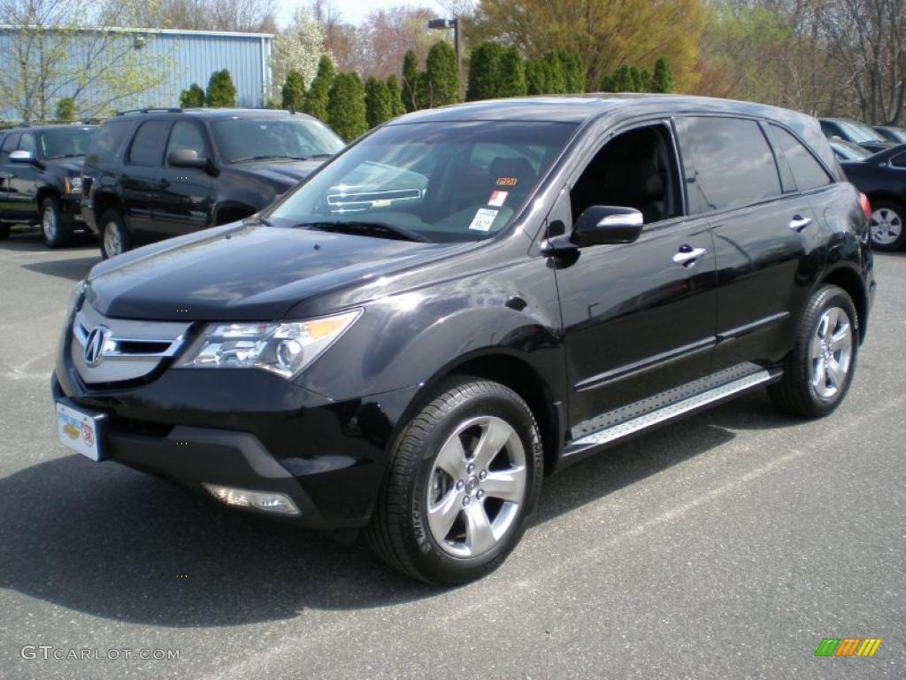 Formal Black 2009 Acura MDX Standard MDX Model Exterior Photo #48358297