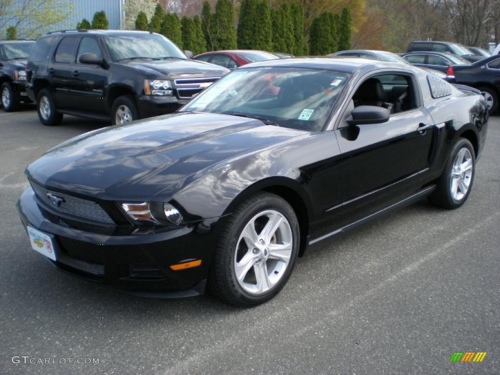 Black 2010 Ford Mustang V6 Premium Coupe Exterior Photo #48358759