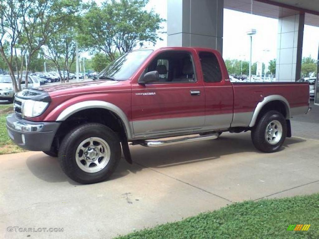 Sunfire Red Pearl 1999 Toyota Tacoma Extended Cab Exterior Photo #48359848
