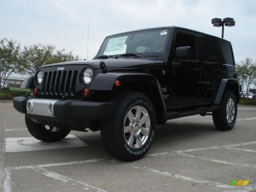 2011 Wrangler Unlimited Sahara 70th Anniversary 4x4 - Black / Black photo #7