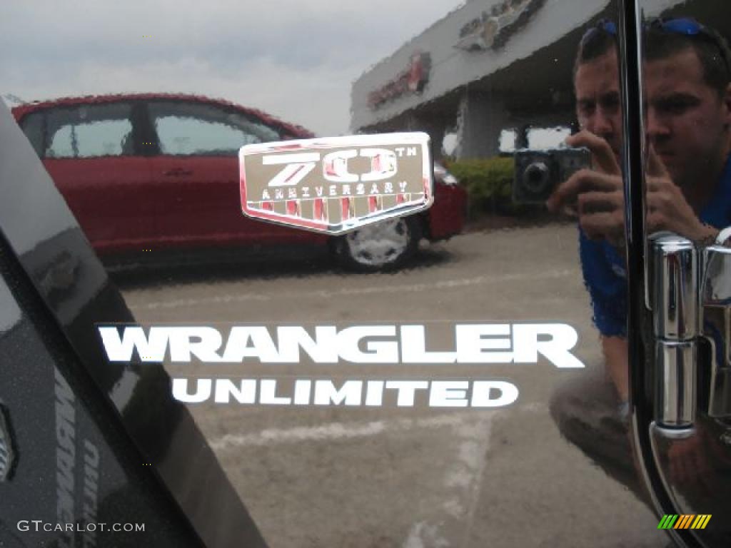 2011 Jeep Wrangler Unlimited Sahara 70th Anniversary 4x4 Marks and Logos Photo #48360106