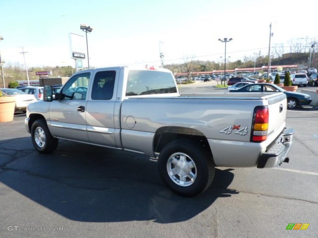 2006 Sierra 1500 SLE Extended Cab 4x4 - Silver Birch Metallic / Dark Pewter photo #5